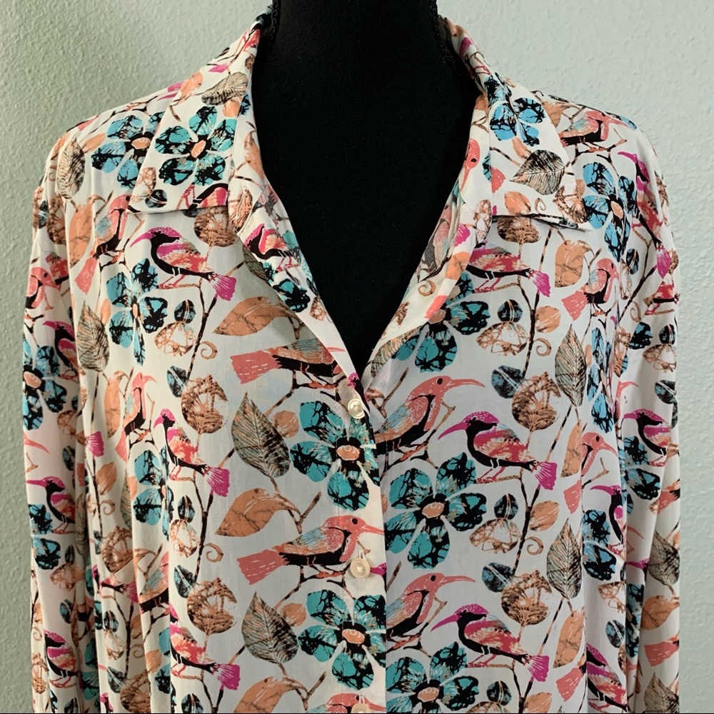 Talbots Button Down Blouse - image 1